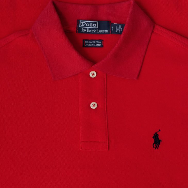 POLO RALPH LAUREN THE EARTH CUSTOM SLIM FIT POLO SHIRT