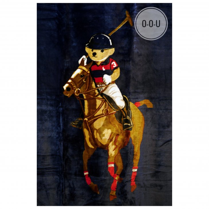 POLO RALPH LAUREN POLO BEAR & BIG PONY THROW BLANKET