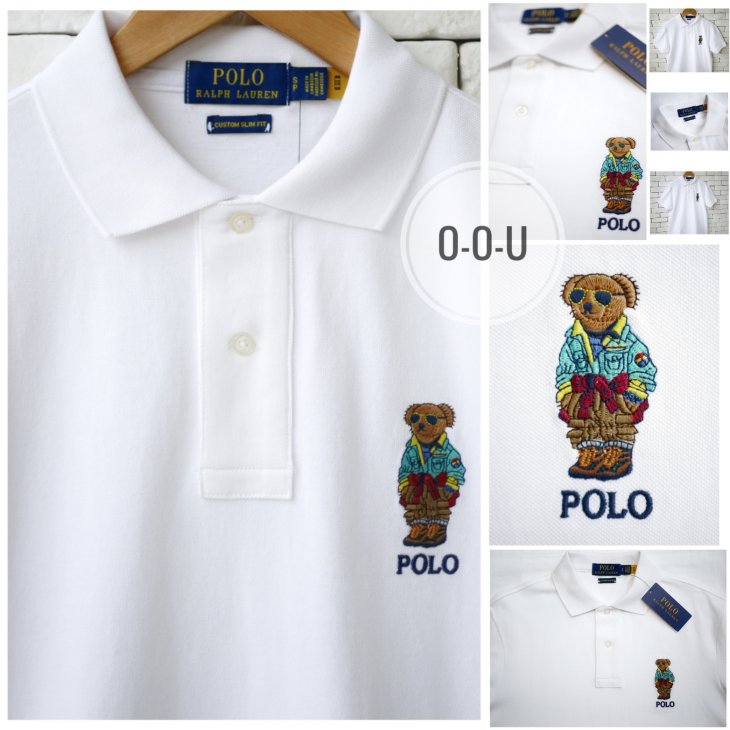 POLO RALPH LAUREN CUSTOM SLIM FIT POLO BEAR POLO SHIRT