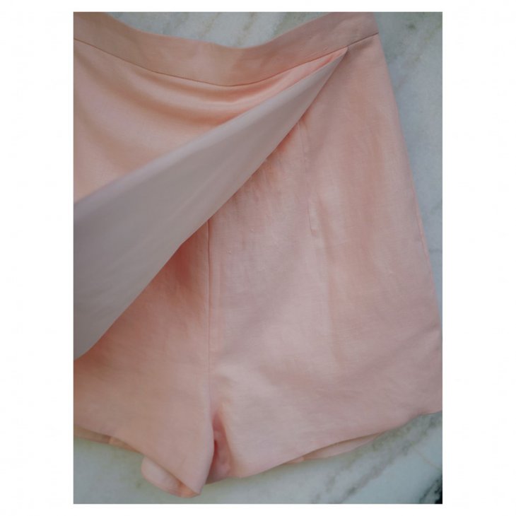 DOUBLE FACE PLATE SHORT PANTS