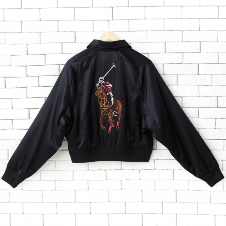 POLO RALPH LAUREN WOMEN FREE STITCH EMBROIDERED BIG PONY JACKET