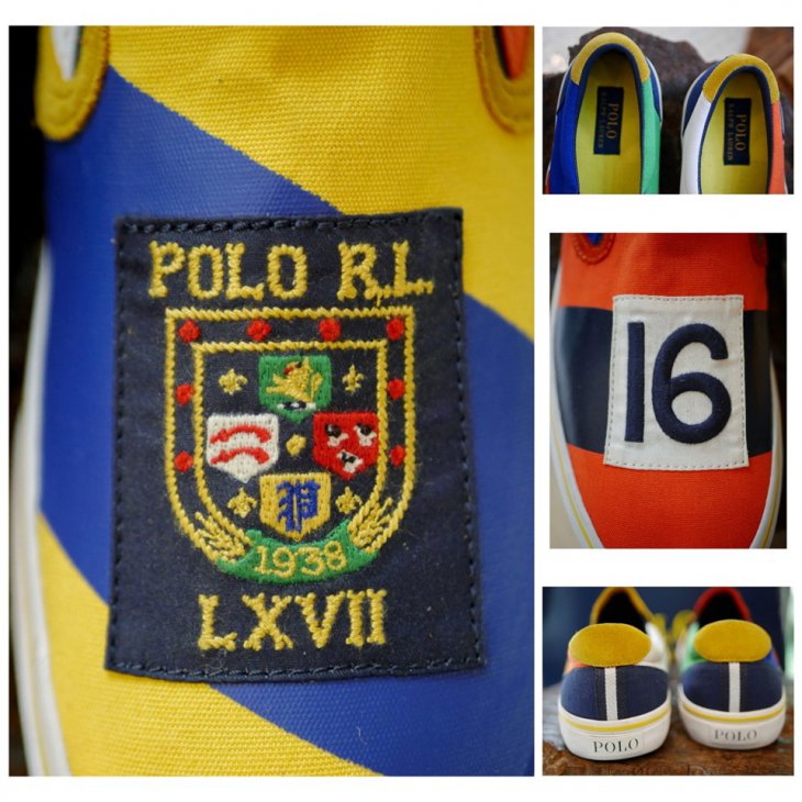 POLO RALPH LAUREN THOMPSON COLOR-BLOCKED SNEAKER