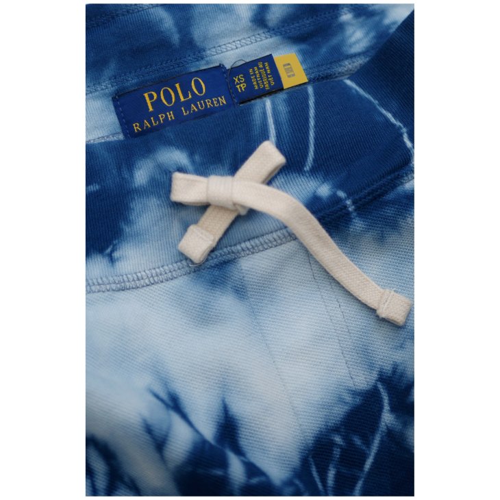 POLO RALPH LAUREN INDIGO TIE-DYE FLEECE SH0RT