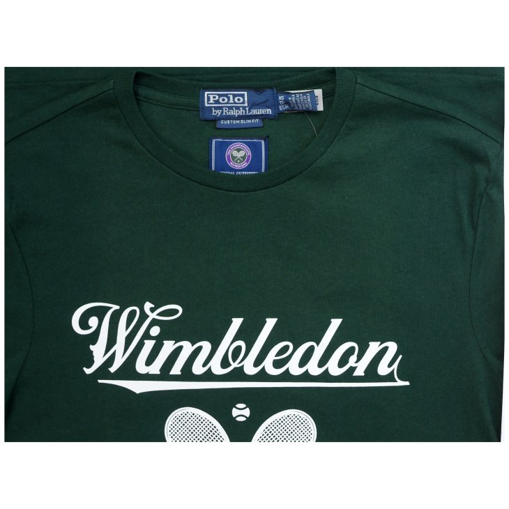 POLO RALPH LAUREN WIMBLEDON CUSTOM SLIM FIT T-SHIRT