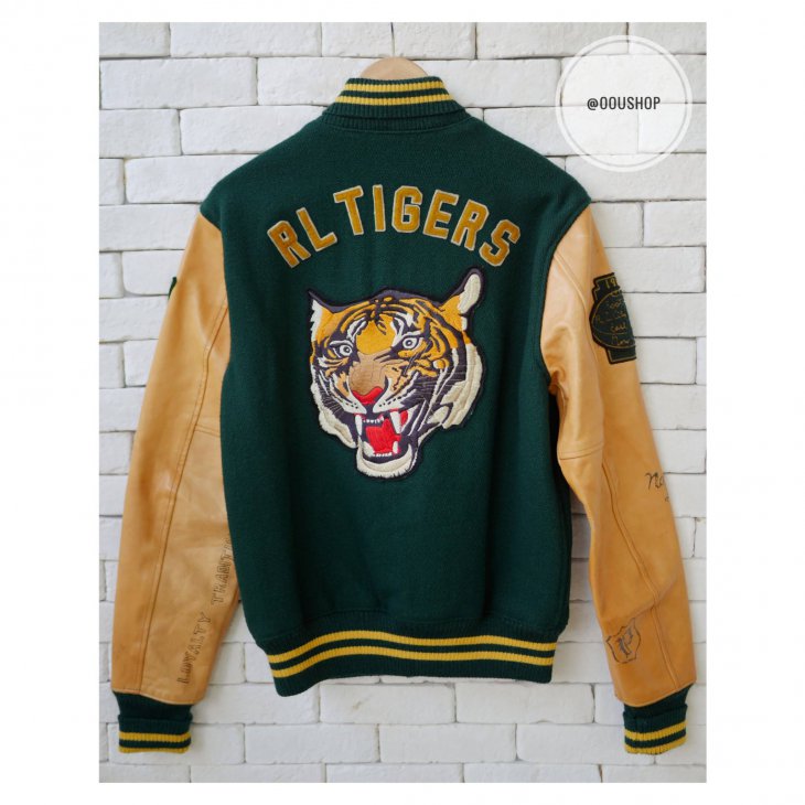 POLO RALPH LAUREN WOOL-BLEND LETTERMAN JACKET