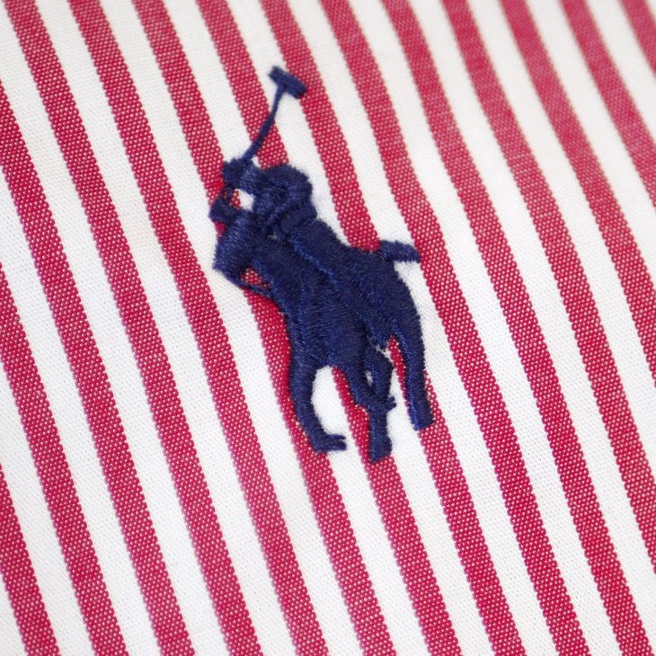 POLO RALPH LAUREN WOMEN SLIM FIT STRIPED COTTON SHIRT