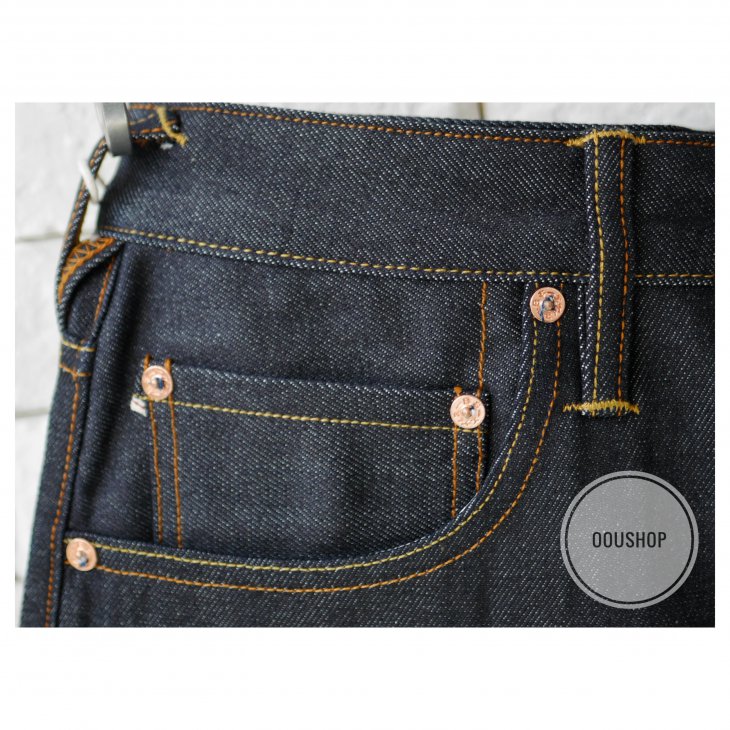 EVISU GOLD SEAGULL EMBROIDERED DENIM SHORTS
