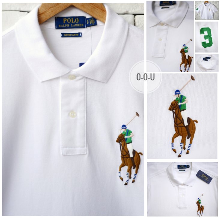 POLO RALPH LAUREN CUSTOM SLIM FIT BIG PONY POLO SHIRT