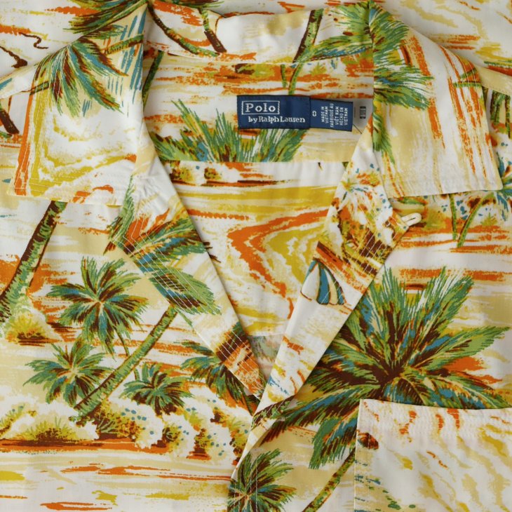 POLO RALPH LAUREN WOMEN TROPICAL-PRINT CAMP SHIRT