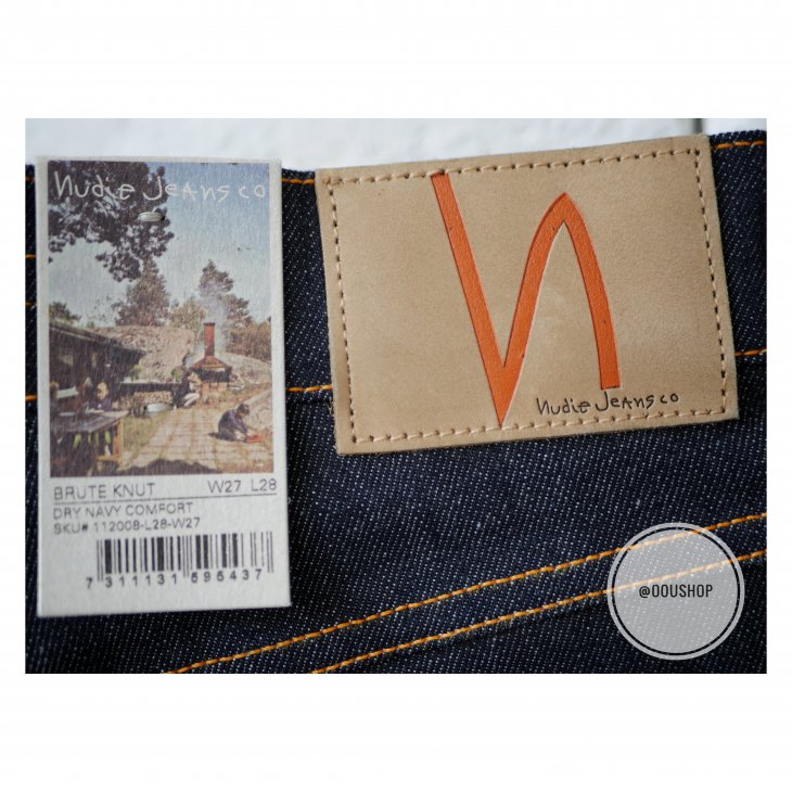 NUDIE JEANS BRUTE KNUT DRY NAVY COMFORT