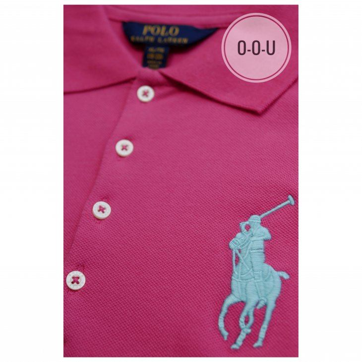 POLO RALPH LAUREN GIRLS BIG PONY COTTON MESH POLO DRESS