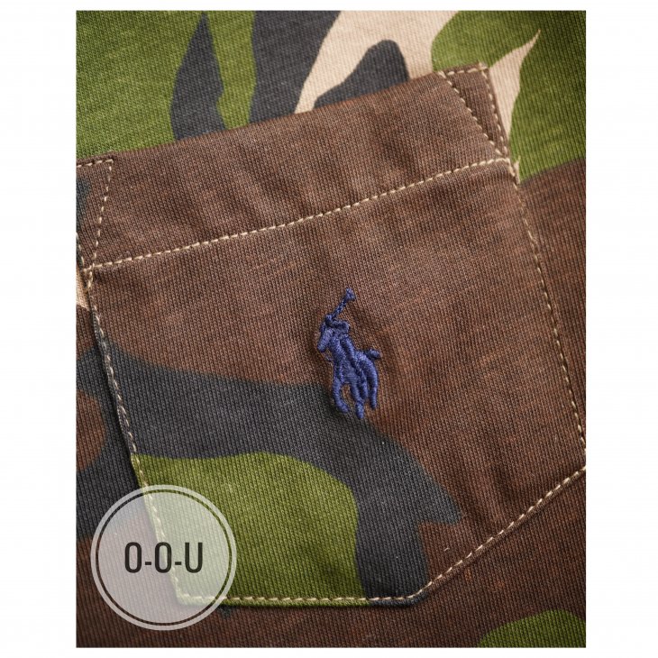 POLO RALPH LAUREN KIDS CAMO POCKET T-SHIRT