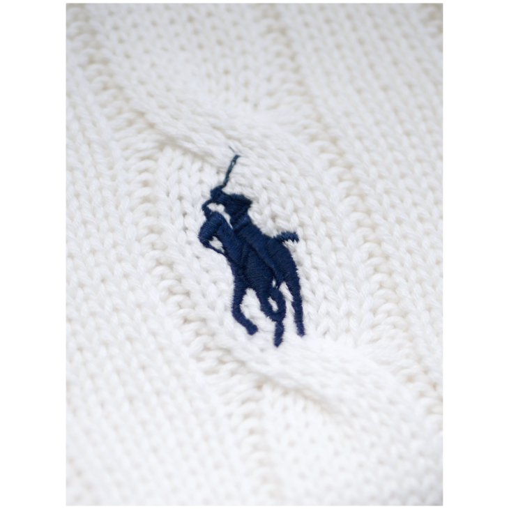 POLO RALPH LAUREN WOMEN CABLE KNIT POLO SHIRT