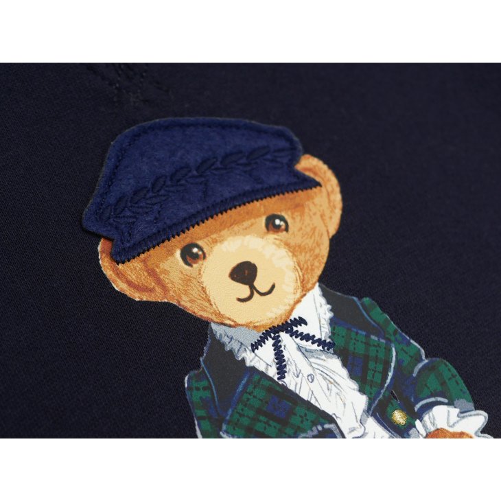 POLO RALPH LAUREN KIDS POLO BEAR FLEECE SWEATSHIRT DRESS