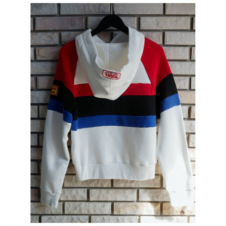 POLO RALPH LAUREN PATCHWORK FLEECE HOODIE