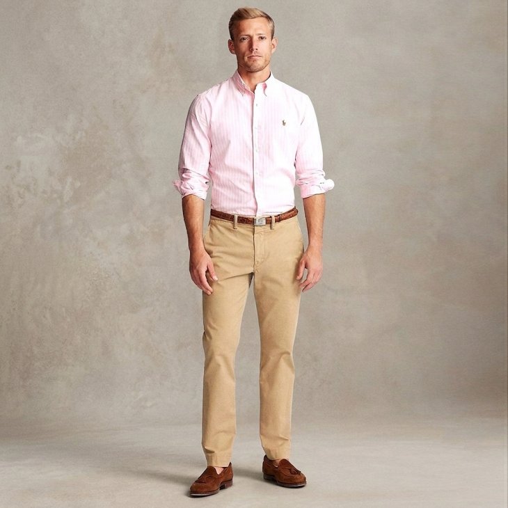 POLO RALPH LAUREN CUSTOM FIT STRIPED OXFORD SHIRT