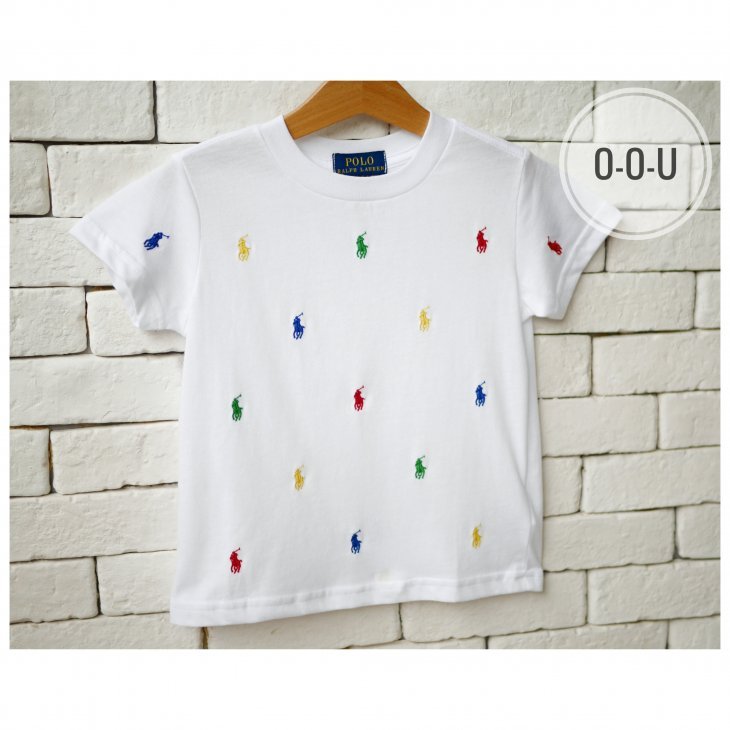 POLO RALPH LAUREN KIDS ALL-OVER POLO PONY T-SHIRT