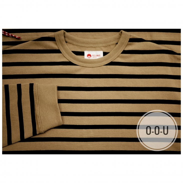 BEAMS JAPAN STRIPED LONG SLEEVE TEE