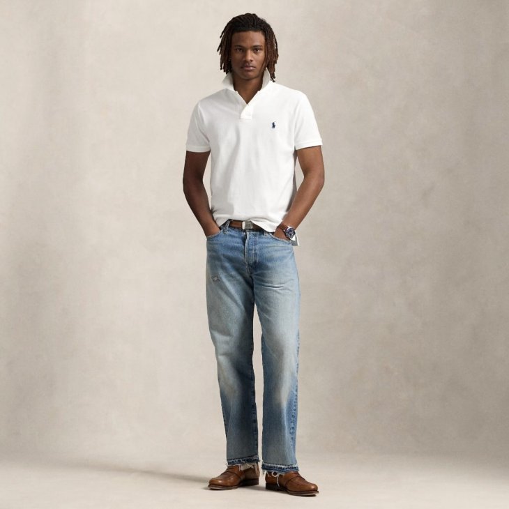 POLO RALPH LAUREN CUSTOM SLIM FIT POLO SHIRT