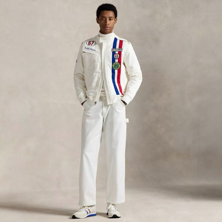 POLO RALPH LAUREN STRETCH DOUBLE-KNIT TRACK JACKET