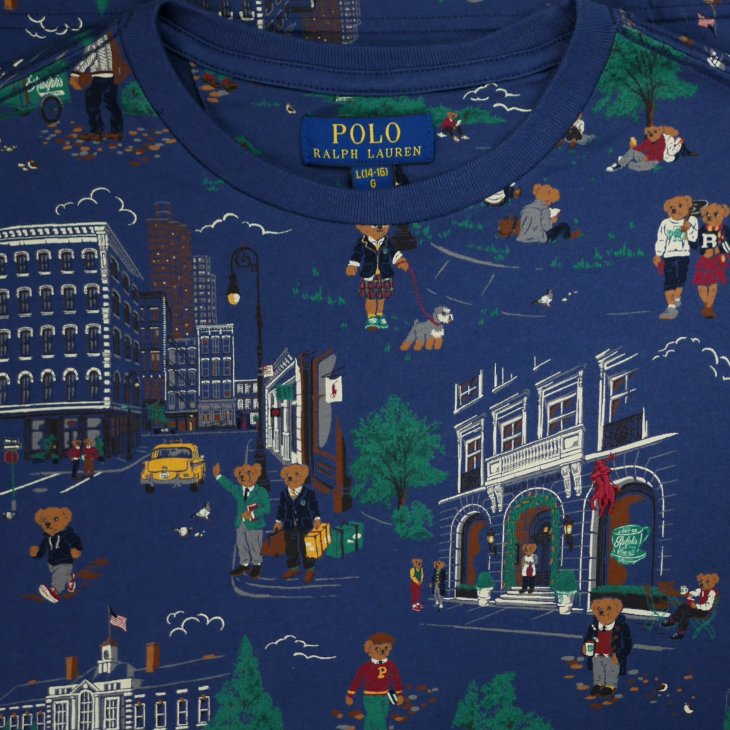POLO RALPH LAUREN BOYS POLO BEAR COTTON JERSEY TEE