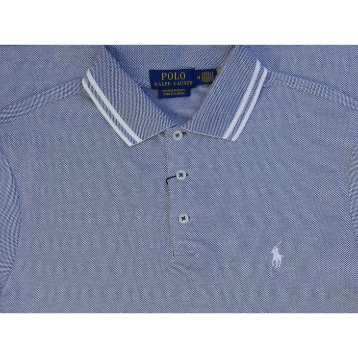 POLO RALPH LAUREN CUSTOM SLIM FIT MESH POLO SHIRT