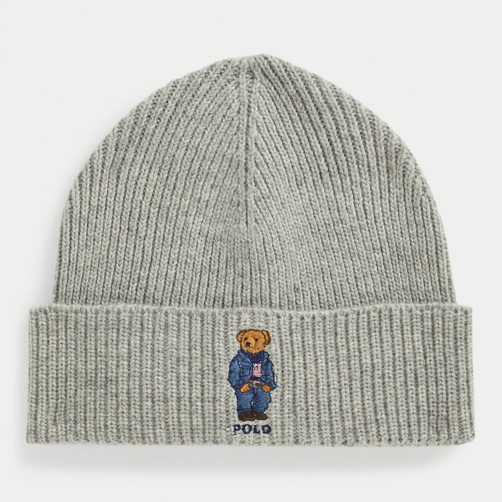 POLO RALPH LAUREN POLO BEAR RIB-KNIT HAT