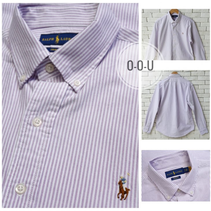 POLO RALPH LAUREN CUSTOM FIT STRIPED OXFORD SHIRT