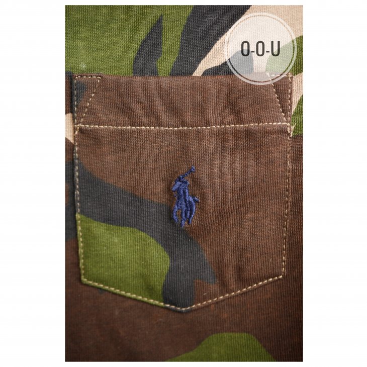 POLO RALPH LAUREN KIDS CAMO POCKET T-SHIRT