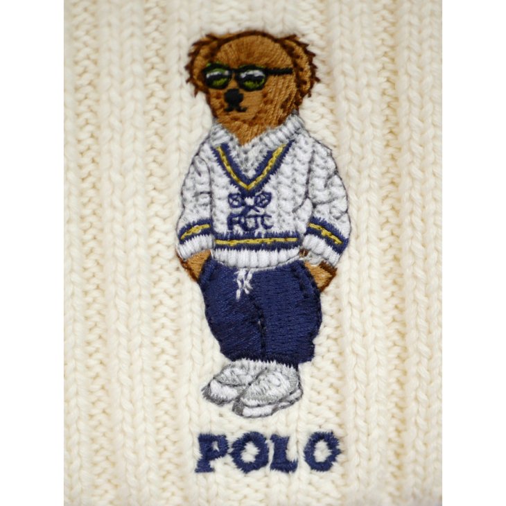 POLO RALPH LAUREN POLO BEAR COTTON BEANIE