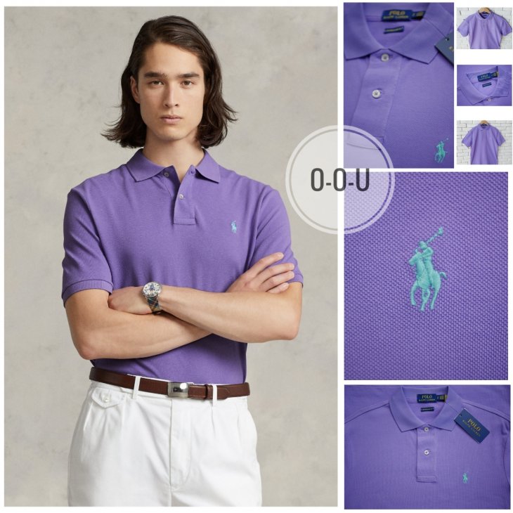 POLO RALPH LAUREN CUSTOM SLIM FIT POLO SHIRT