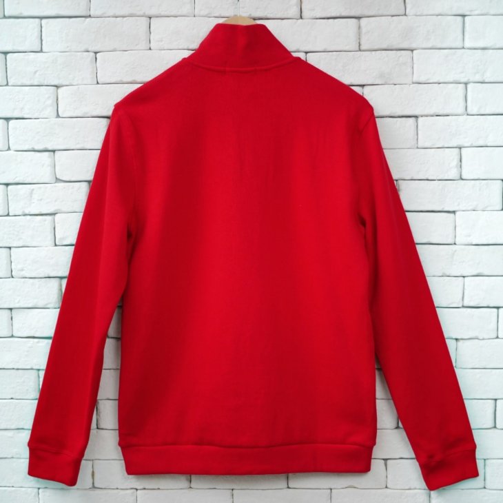 POLO RALPH LAUREN COTTON QUARTER-ZIP SWEATER