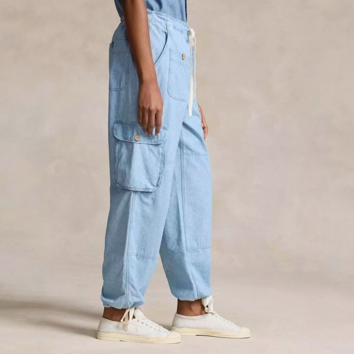 POLO RALPH LAUREN CHAMBRAY CARGO PANT