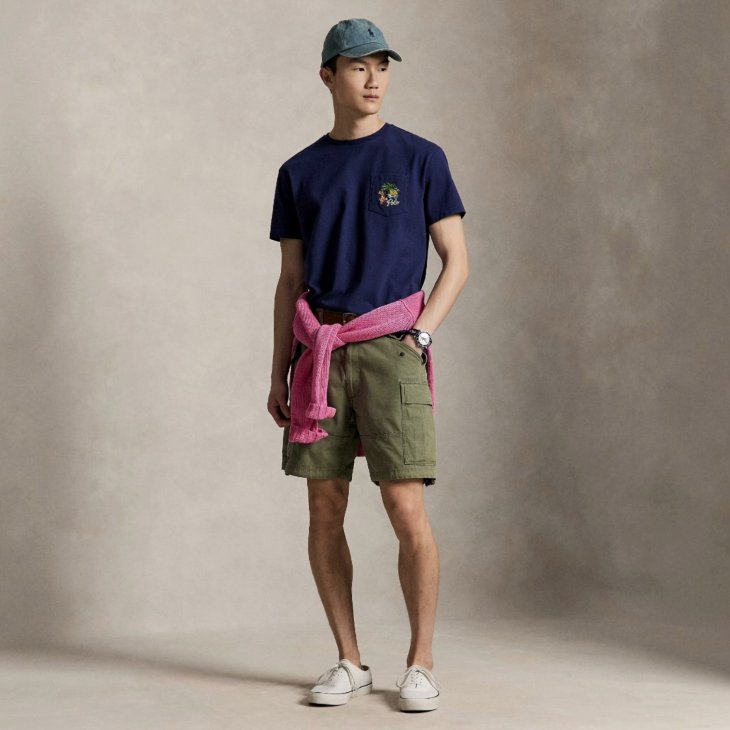POLO RALPH LAUREN RELAXED FIT EMBROIDERED JERSEY T-SHIRT