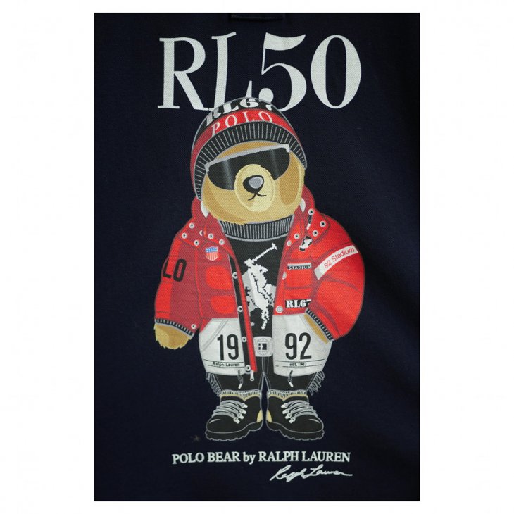 POLO RALPH LAUREN POLO BEAR PRINT POLO SHIRT