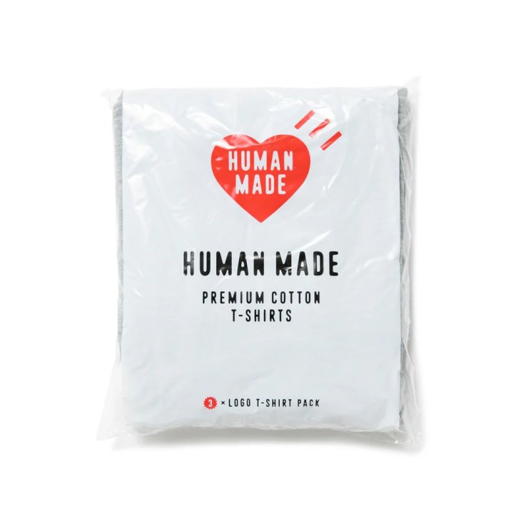 HUMAN MADE 3-PACK COTTON T-SHIRT