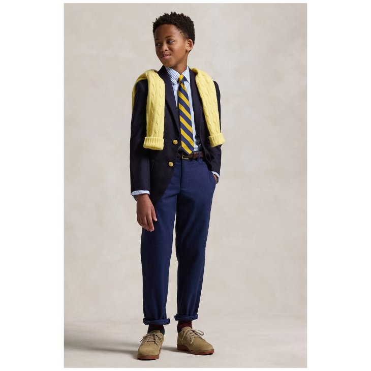 POLO RALPH LAUREN BOYS STRIPED COTTON POPLIN SHIRT
