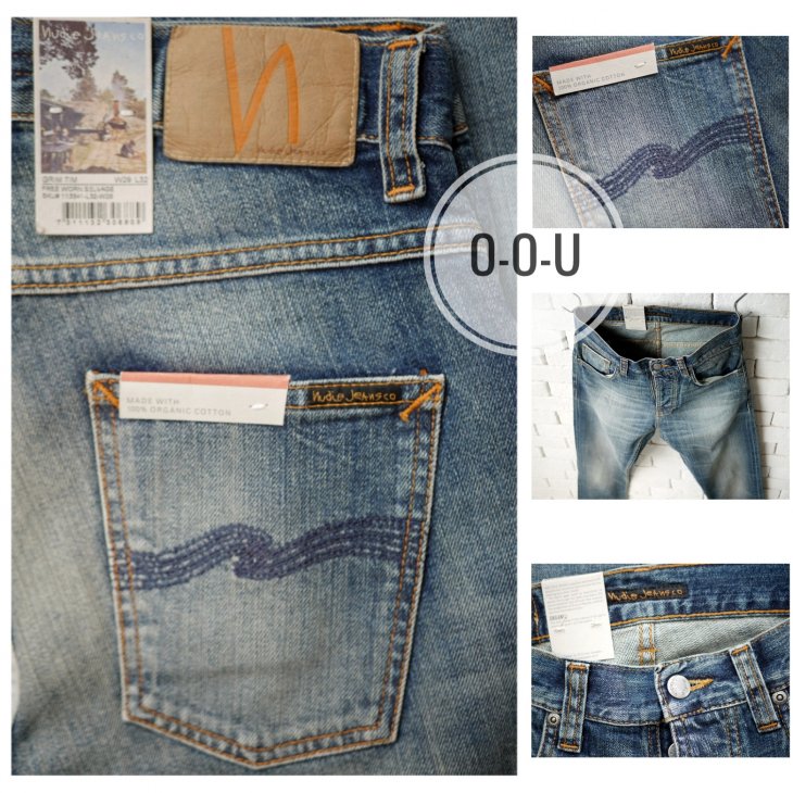 NUDIE JEANS GRIM TIM FREE WORN SELVAGE