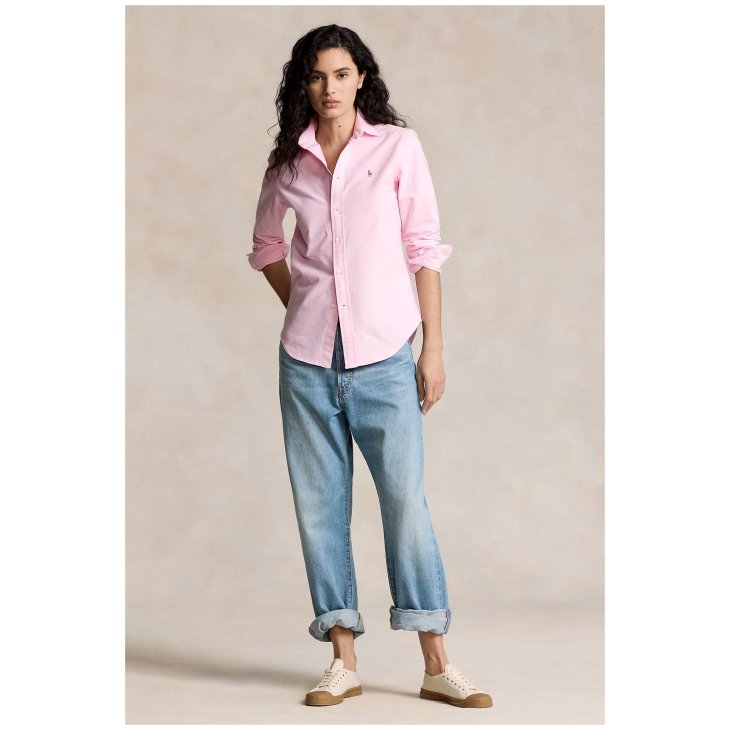 POLO RALPH LAUREN WOMEN SLIM FIT COTTON OXFORD SHIRT
