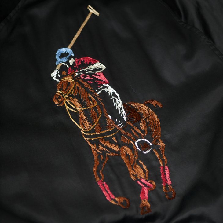 POLO RALPH LAUREN WOMEN FREE STITCH EMBROIDERED BIG PONY JACKET