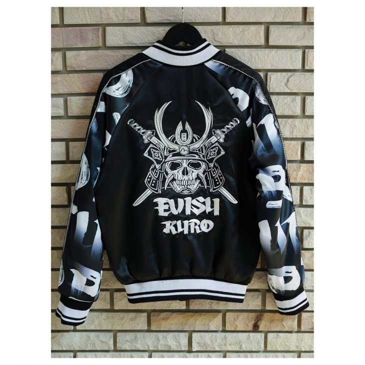 EVISU Souvenir Jacket with Digital Printed Sleeves