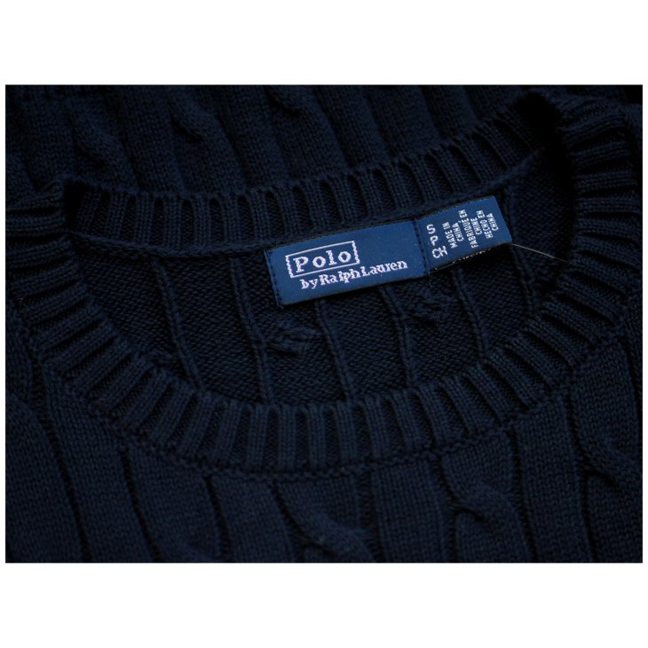 POLO RALPH LAUREN WOMEN COTTON CABLE SHORT SLEEVE JUMPER