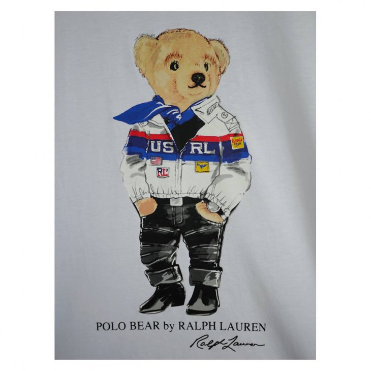 POLO RALPH LAUREN Racing Bear Cotton T-Shirt