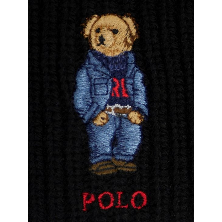 POLO RALPH LAUREN POLO BEAR RIB-KNIT BEANIE