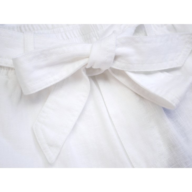 POLO RALPH LAUREN WOMEN BELTED LINEN SHORT