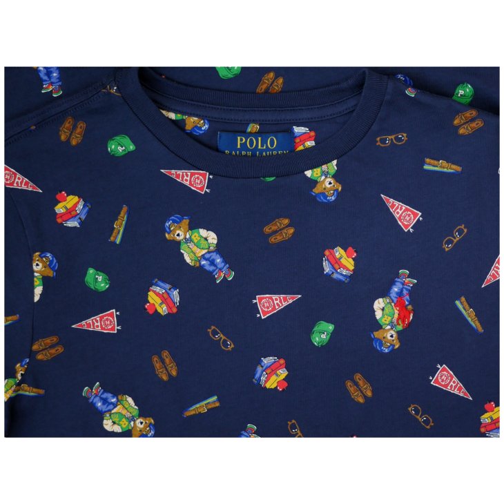 POLO RALPH LAUREN BOYS POLO BEAR COTTON JERSEY T-SHIRT