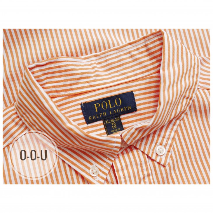 POLO RALPH LAUREN BOYS STRIPED COTTON POPLIN SHIRT