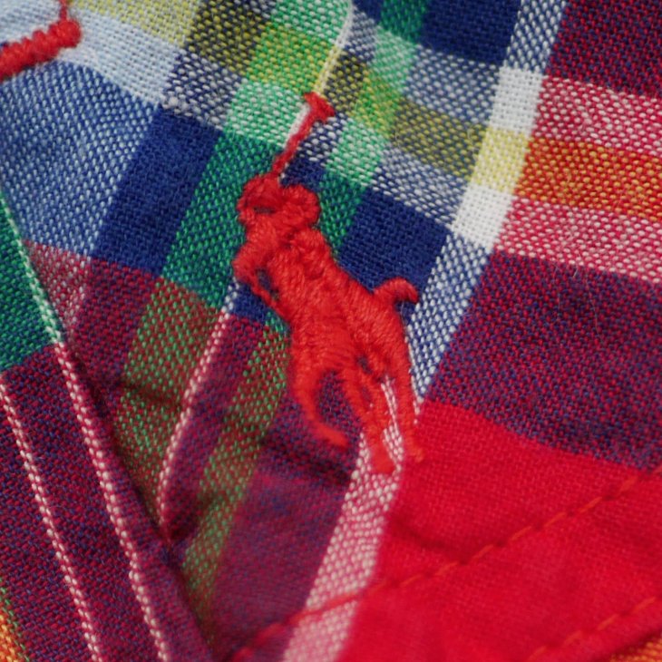 POLO RALPH LAUREN KIDS COTTON MADRAS PULL-ON SHORT