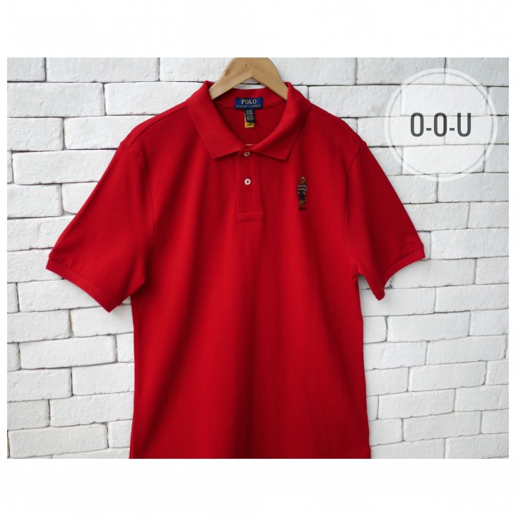 POLO RALPH LAUREN BOYS POLO BEAR COTTON MESH POLO
