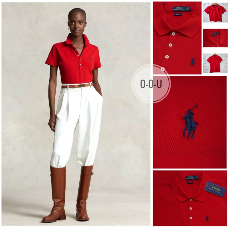 POLO RALPH LAUREN WOMEN SLIM FIT STRETCH POLO SHIRT
